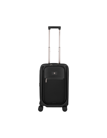 Valise cabine Frequent Flyer Victorinox Mythic 4 roues extensible 55 cm Noir – vue de trois quarts