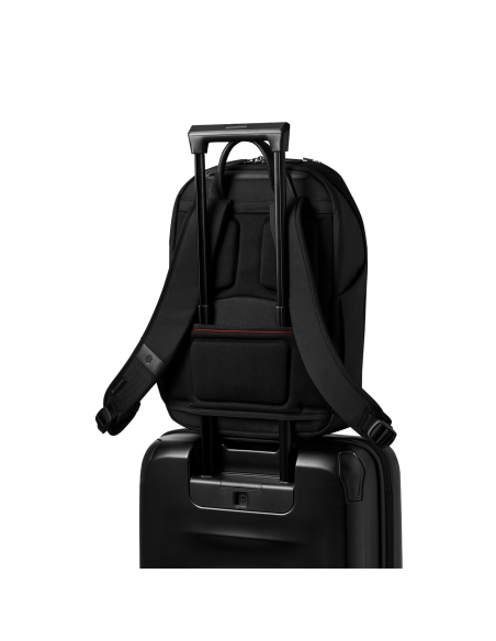 Passant installé sur une valise — sac à dos City 14 pouces Victorinox Architecture Urban2 — Noir