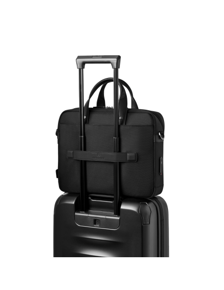 Passant installé sur une valise — serviette 14 pouces Victorinox Architecture Urban2 — Noir