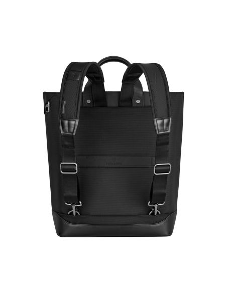 Arrière avec bretelles déployées — cabas convertible 15 pouces Victorinox Architecture Urban2 — Noir