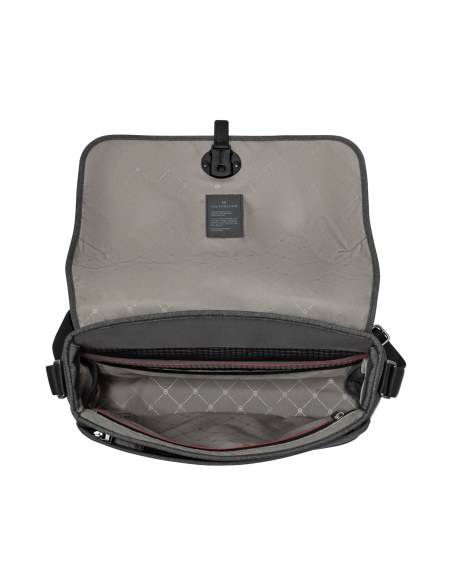 Intérieur avec rabat ouvert — besace 14 pouces Victorinox Architecture Urban2 — Grey / Black