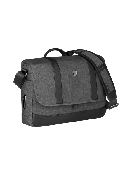 Vue de trois-quarts — besace 14 pouces Victorinox Architecture Urban2 — Grey / Black