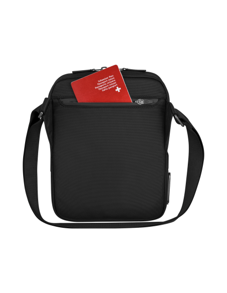 Poche arrière avec document — sac à bandoulière pour tablette 10 pouces Victorinox Architecture Urban2 — Noir