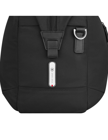 Badge et attache latérale — sac de voyage Compact Weekender 28 cm Victorinox Architecture Urban2 — Noir