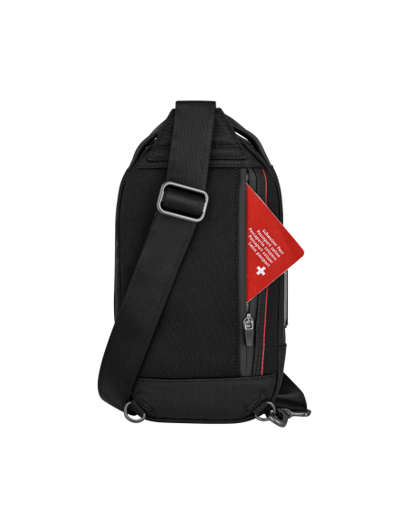 Poche arrière avec document — sac porté croisé 28 cm Victorinox Architecture Urban2 — Noir