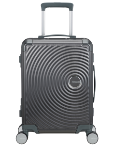Valise cabine 4 roues 55 cm American Tourister Soundbox Alu Brushed Anthracite, référence 155707-2849