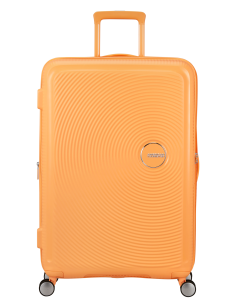 Valise soute extensible 4 roues 77 cm American Tourister Soundbox Papaya Pop, référence 88474-A937