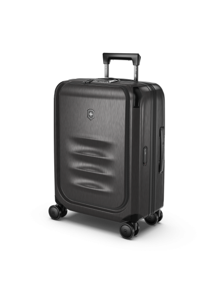 Victorinox Spectra Pro 55/40 cm Noir, vue de trois quarts avec poignée latérale visible