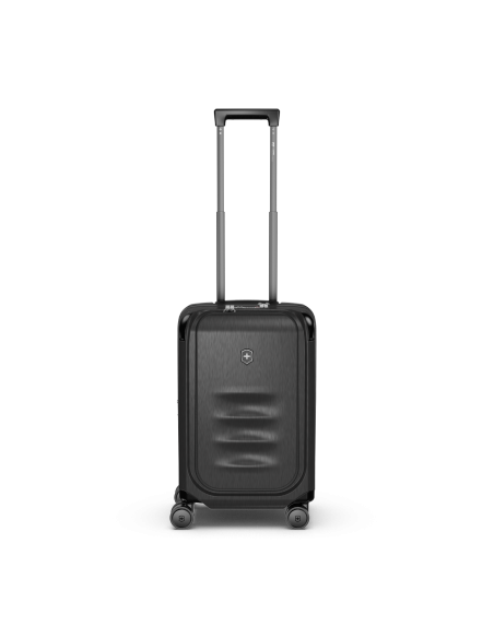 Victorinox Spectra Pro 55/35 cm Noir, vue de face avec poignée télescopique déployée