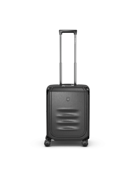 Victorinox Spectra Pro 55/40 cm Noir, vue de face avec poignée télescopique déployée