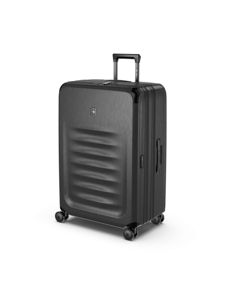 Victorinox Spectra Pro 75 cm Noir, vue de trois quarts avec poignée latérale visible