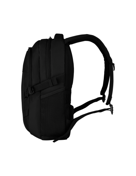 Victorinox VX Sport EVO Compact Noir, profil, poche en maille et sangles de compression
