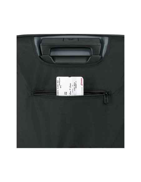 Housse valise cabine Victorinox Travel Essentials Noir, poche arrière pour étiquette