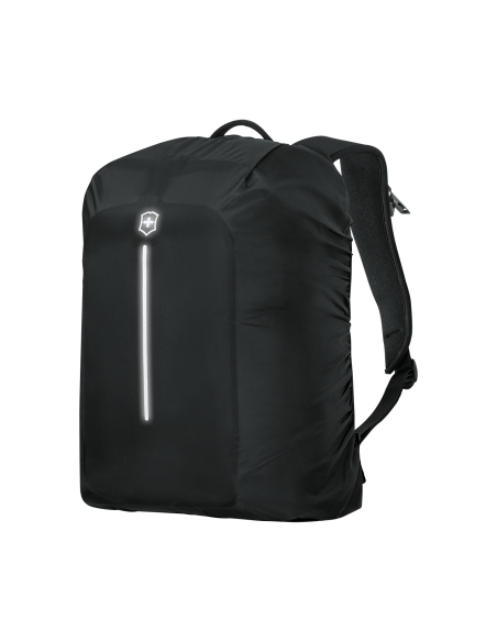 Housse sac à dos Victorinox Travel Essentials Noir, housse posée, vue de trois quarts droit