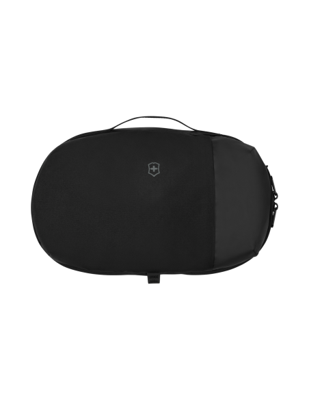 Set de 3 organiseurs Victorinox Travel Essentials Noir, pochette horizontale vue de face