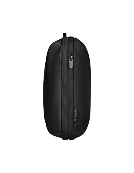 Set de 3 organiseurs Victorinox Travel Essentials Noir, profil d’une pochette déployée