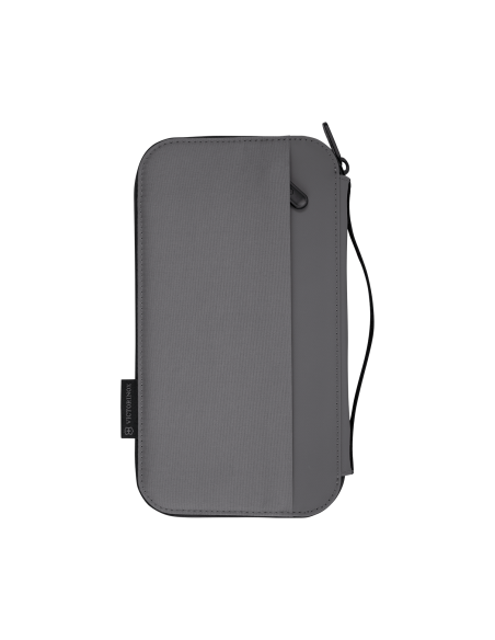 Organiseur de documents Victorinox Travel Essentials Gris, dos avec sangle de prise en main