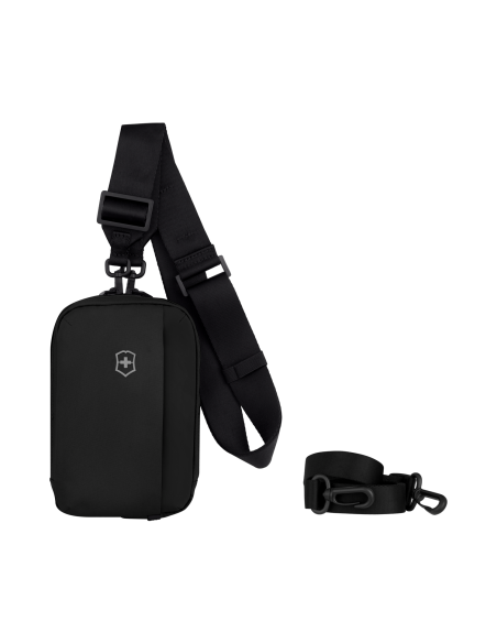 Pochette City Pouch Victorinox Travel Essentials Noir, pochette avec les deux sangles