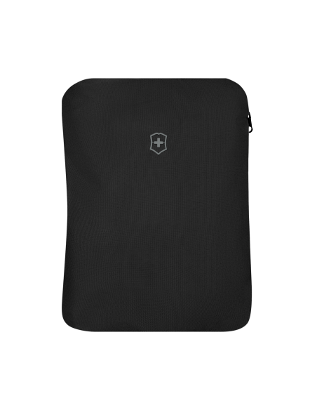 Sac à dos pliable Victorinox Travel Essentials Noir, sac replié dans son rangement zippé