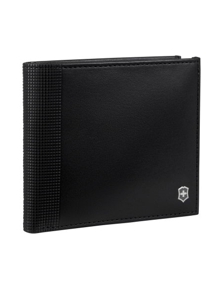 Portefeuille Deluxe Victorinox Altius Alox Noir, vue oblique du côté opposé