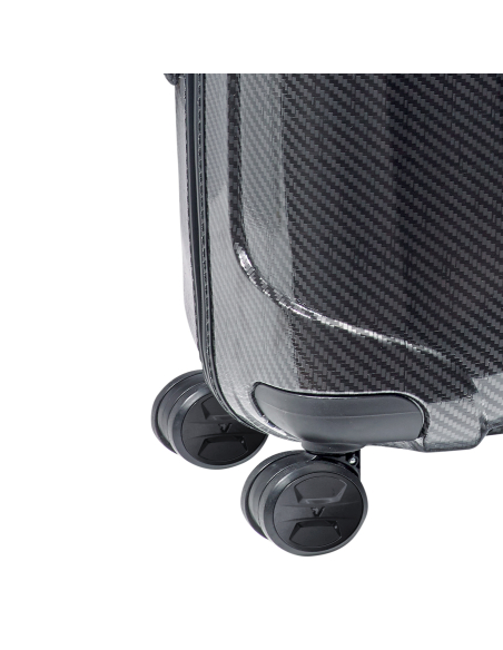 Roncato We Are Glam 78 cm Noir/Graphite, détail des roues doubles