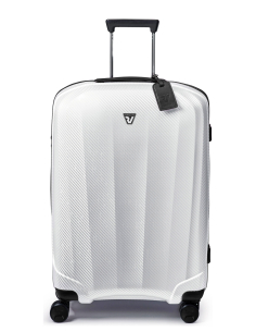 Valise soute 4 roues 70 cm Roncato We Are Glam Blanc/Noir, réf. 59520130