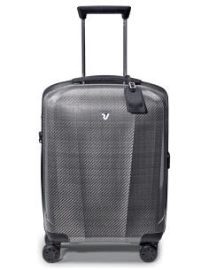 Valise cabine 4 roues 55 cm Roncato We Are Glam Noir/Platine, réf. 59530162