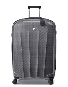 Valise soute 4 roues 78 cm Roncato We Are Glam Noir/Platine, réf. 59510162