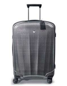 Valise soute 4 roues 70 cm Roncato We Are Glam Noir/Platine, réf. 59520162