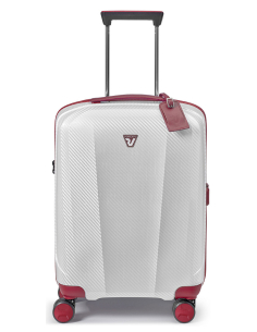 Valise cabine 4 roues 55 cm Roncato We Are Glam Rouge/Blanc, réf. 59530930