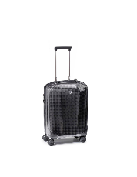 Roncato We Are Glam DLX 55 cm Noir/Graphite, vue de trois quarts