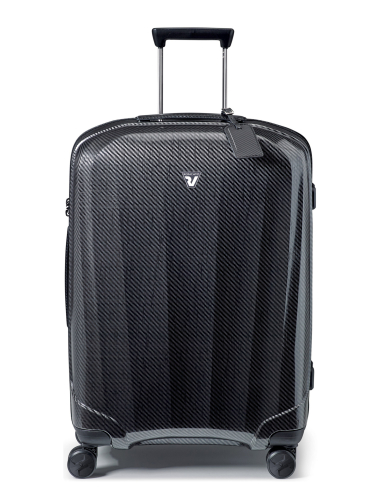 Valise soute 4 roues extensible 70 cm Roncato We Are Glam DLX Noir/Graphite, réf. 59620122
