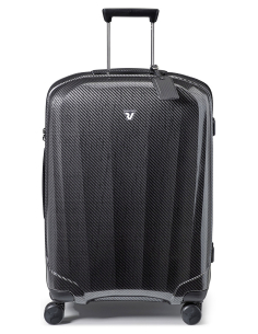 Valise soute 4 roues extensible 78 cm Roncato We Are Glam DLX Noir/Graphite, réf. 59610122