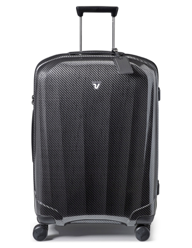 Valise soute 4 roues extensible 78 cm Roncato We Are Glam DLX Noir/Graphite, réf. 59610122