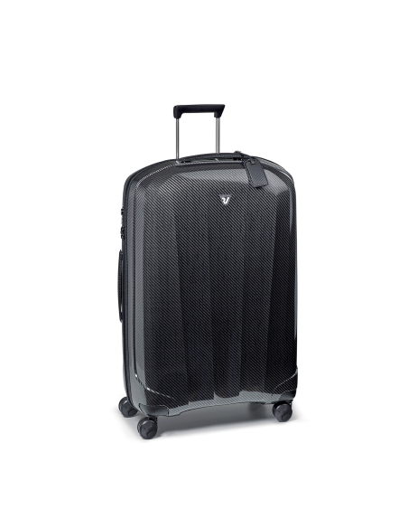 Roncato We Are Glam DLX 78 cm Noir/Graphite, vue de trois quarts