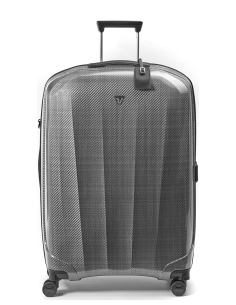 Valise soute 4 roues extensible 78 cm Roncato We Are Glam DLX Noir/Platine, réf. 59610162