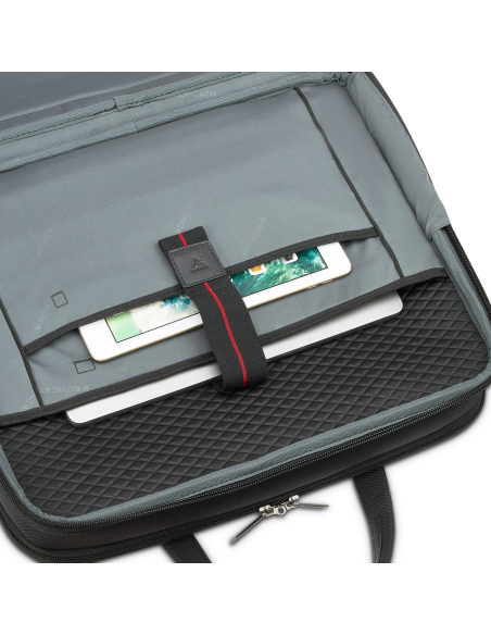 Roncato Cambridge Noir, rangements ordinateur et tablette