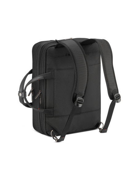 Roncato Cambridge Noir, configuration sac à dos, bretelles déployées