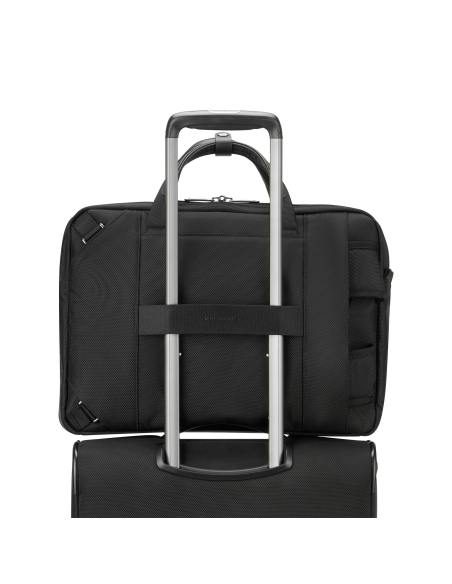 Roncato Cambridge Noir, passant arrière sur une poignée de valise