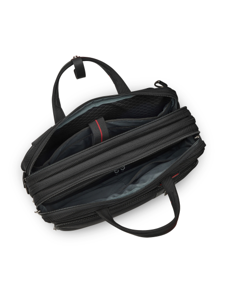 Roncato Cambridge Noir, ouverture des compartiments et rangements