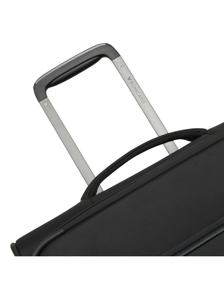 Valise 67 cm Roncato Uno Soft 3.0 Noir — Vue du dessus et poignée