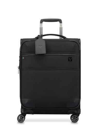 Valise cabine 4 roues extensible 55cm Roncato Uno Soft 3.0 Noir 41465401