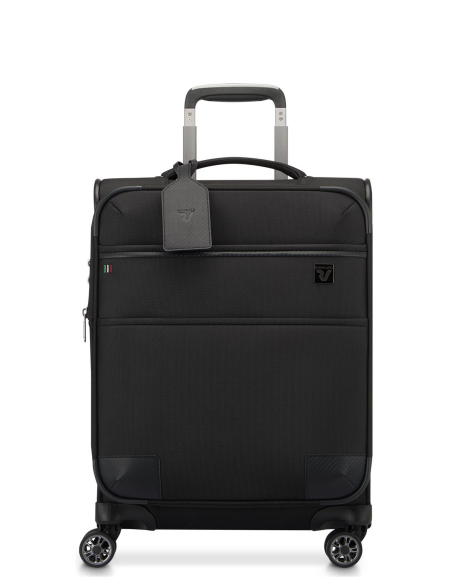 Valise cabine 4 roues extensible 55cm Roncato Uno Soft 3.0 Noir 41465401