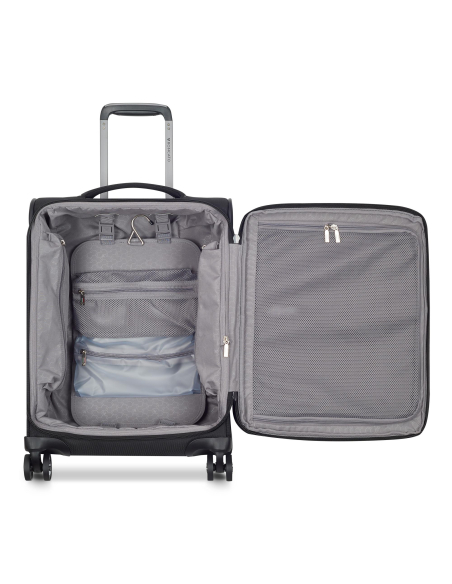 Cabine 55 cm Roncato Uno Soft 3.0 Noir — Intérieur ouvert et rangements