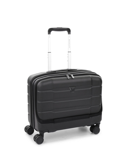 Bureau mobile extensible 39 cm Roncato Biz 4.0 Noir, vue de trois quarts
