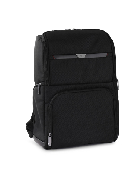 Sac à dos ordinateur 15,6 pouces Roncato Biz 4.0 Noir, poches frontales fermées
