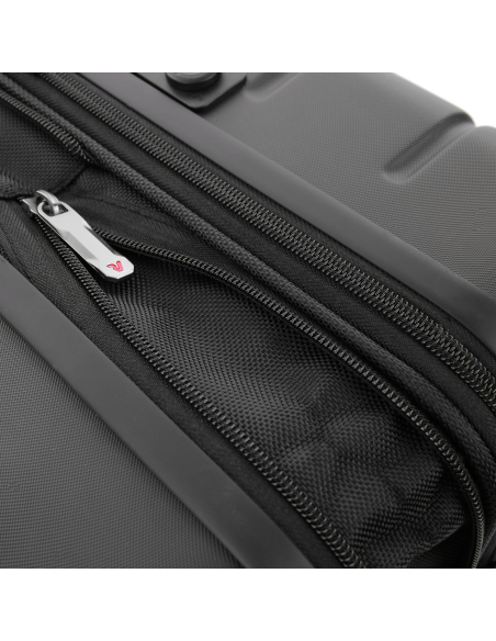 Bureau mobile extensible 39 cm Roncato Biz 4.0 Noir, détail des fermetures
