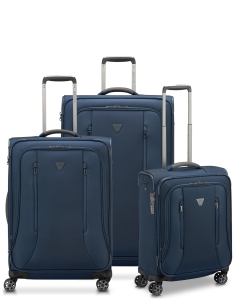Roncato City 3.0 Set de 3 valises extensibles 55/64/77cm Bleu Nuit 41509023