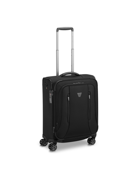 Vue trois quarts de la valise cabine — Roncato City 3.0 Noir