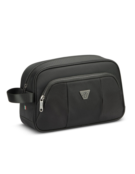 Vue trois quarts de la trousse et poche frontale — Roncato City 3.0 Noir